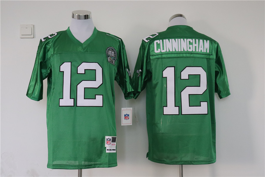 Men's Philadelphia Eagles Randall Cunningham Mitchell & Ness Kelly Green Legacy Jersey